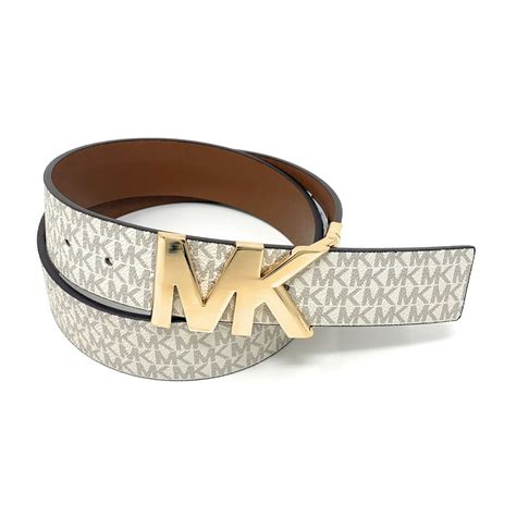 michael michael kors reversible logo and leather waist belt|michael kors belts women's elastic.